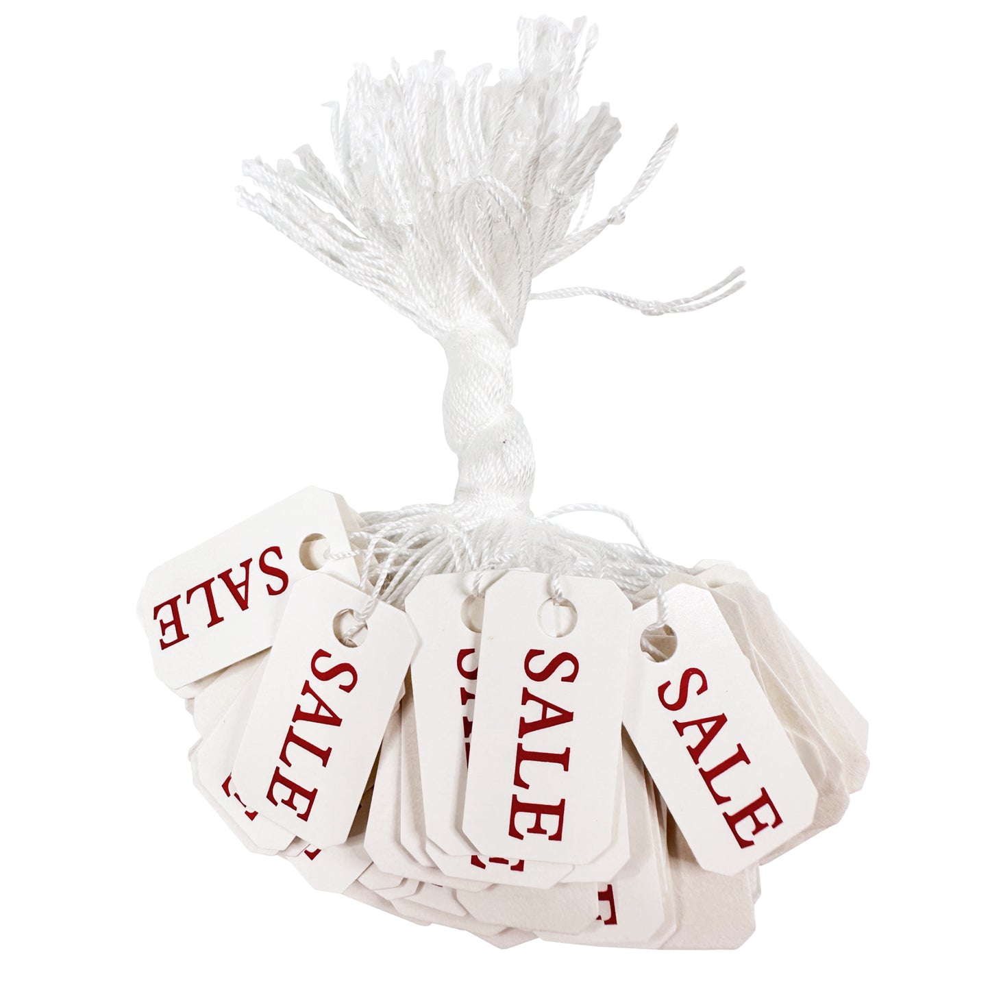 Small Pre-Printed String Tags 100pcs