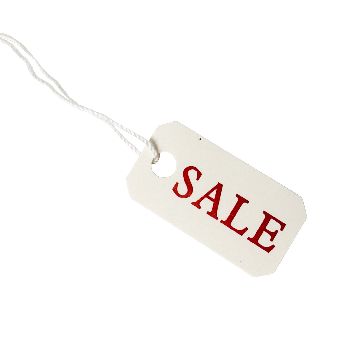 Small Pre-Printed String Tags 100pcs
