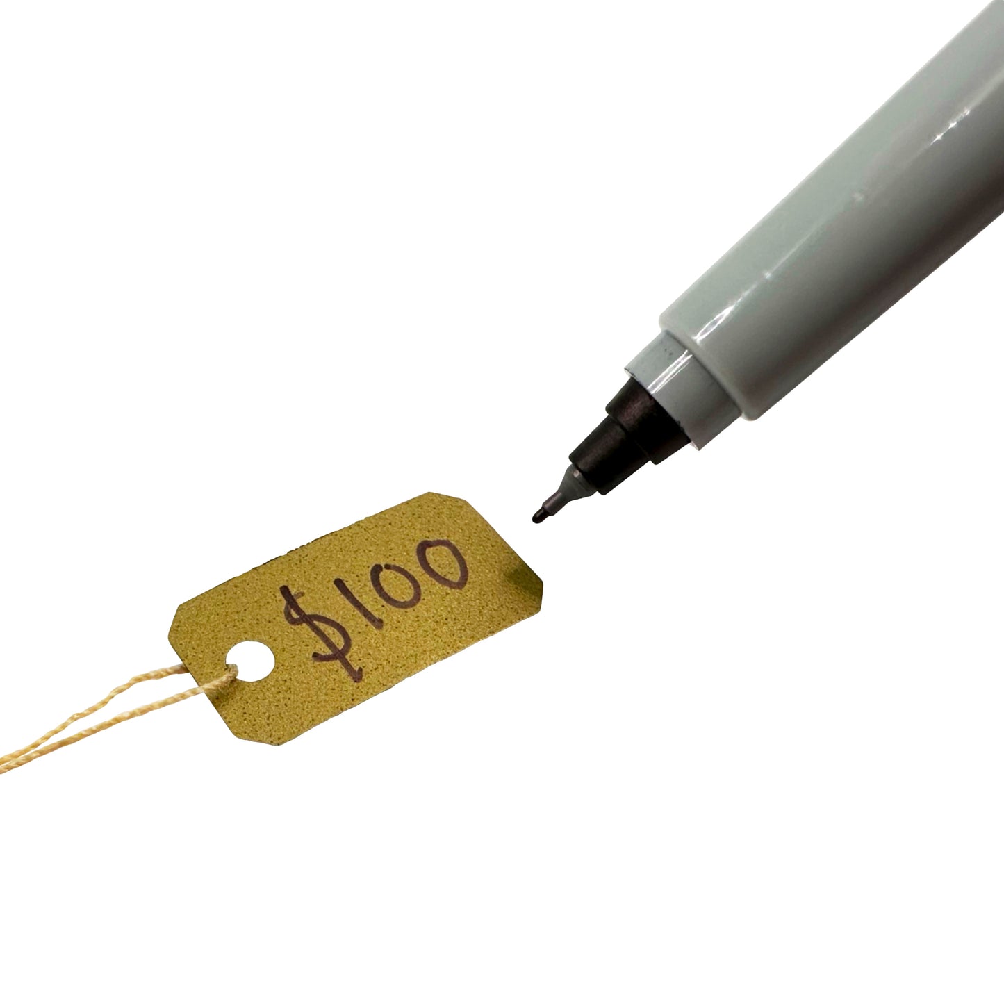 Small Gold Plastic String Tags 100pcs