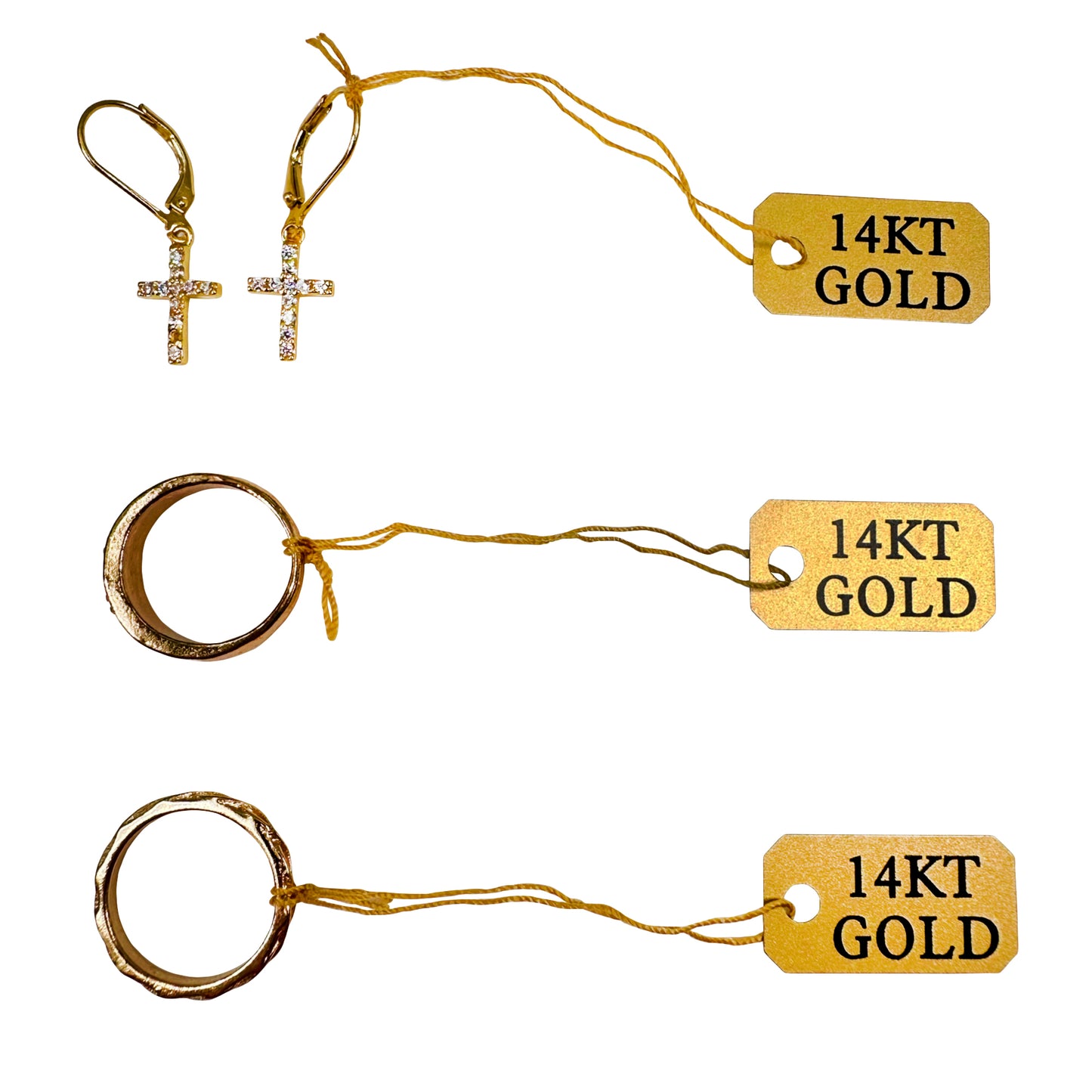 Small Pre-Printed String Tags 100pcs