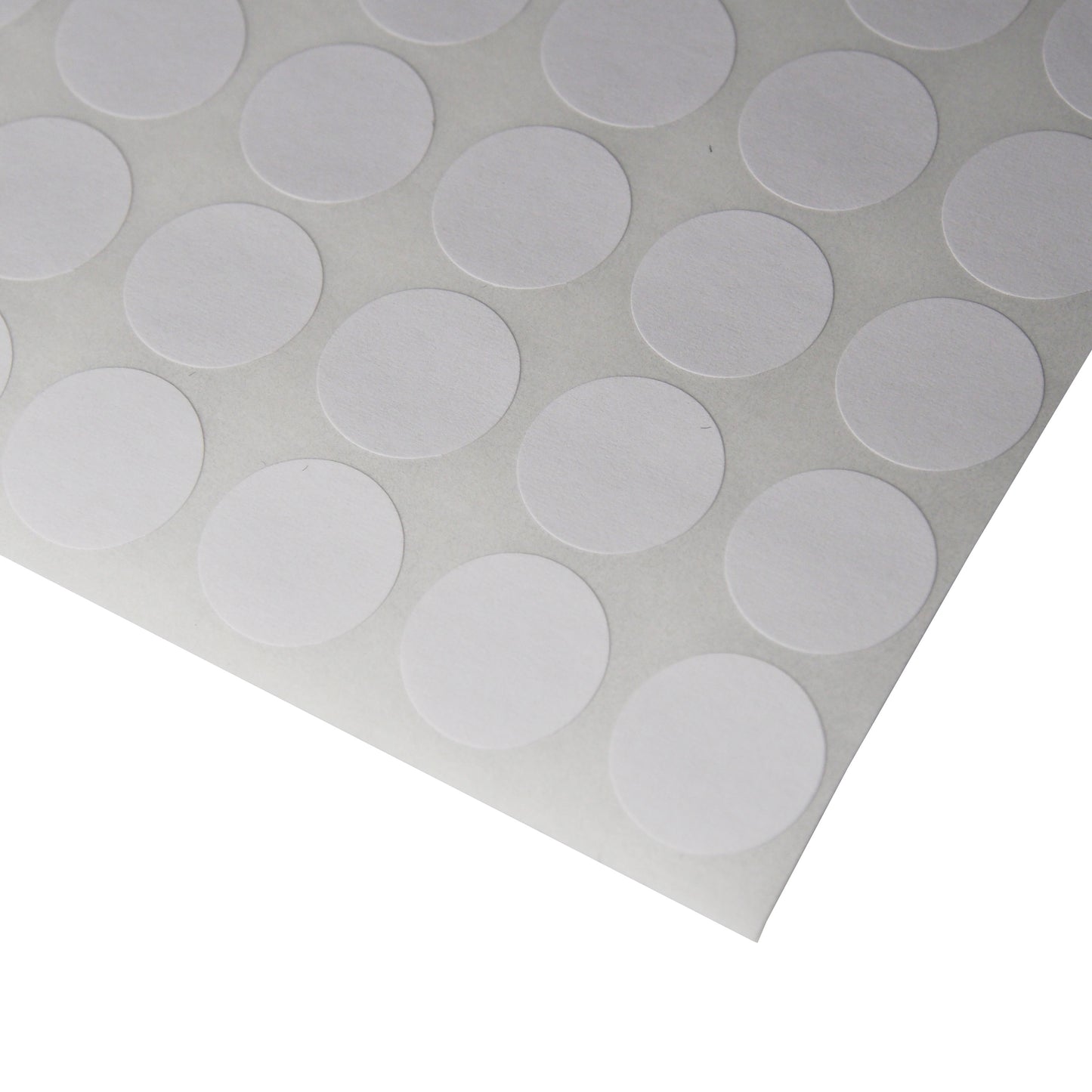 Corner of the sheet of Circle Self Adhesive Plain Label - 1020 Labels (1/2" Dia.)