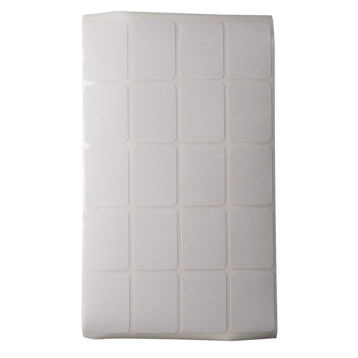 Full Sheet of Rounded Edge Rectangular Self Adhesive Plain Labels - 1000 Labels/Pack (3/4" x 1")