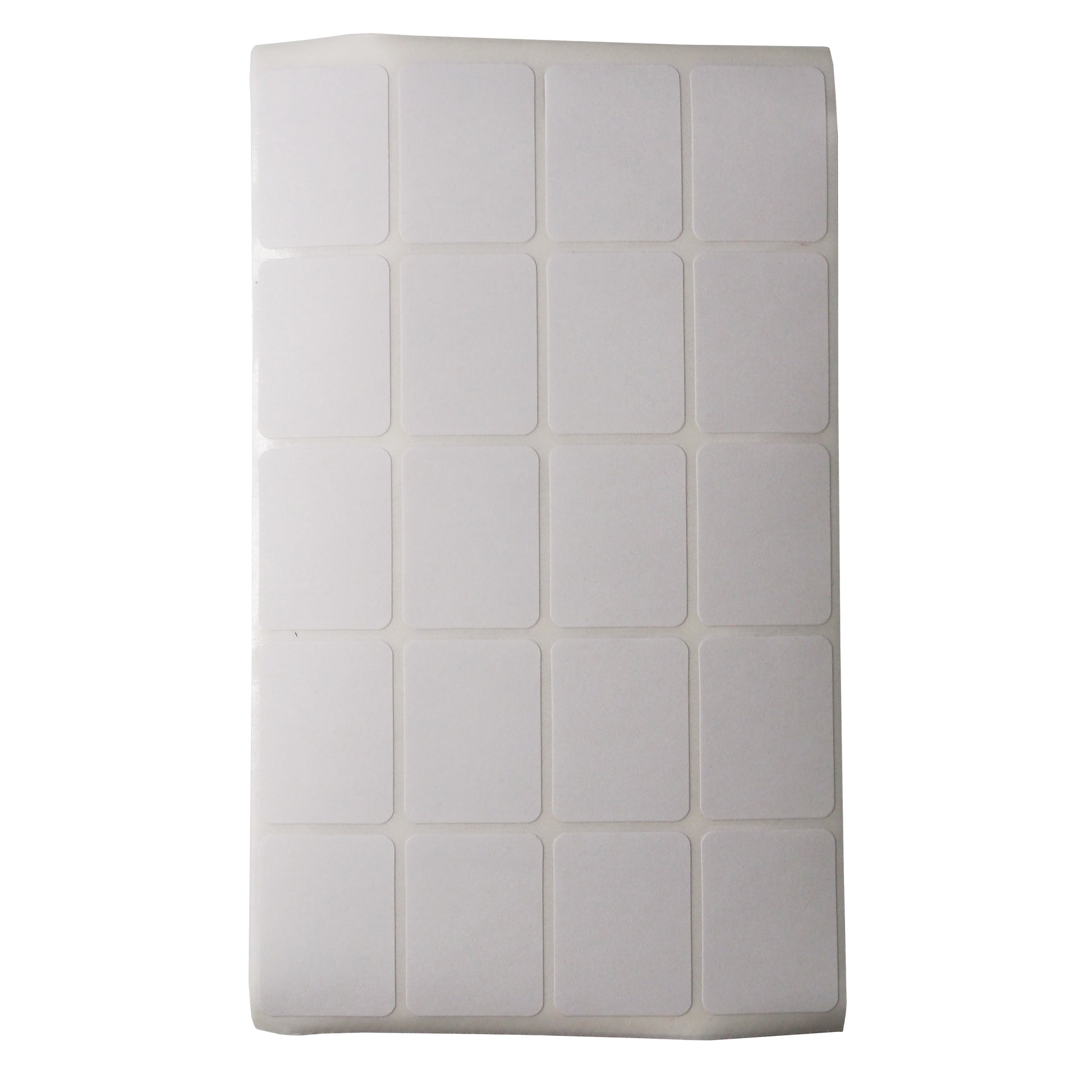 Full Sheet of Rounded Edge Rectangular Self Adhesive Plain Labels - 1000 Labels/Pack (3/4" x 1")