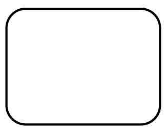 Rounded Edge Rectangular Self Adhesive Plain Label - 1000 Labels (1" x 1 1/2")