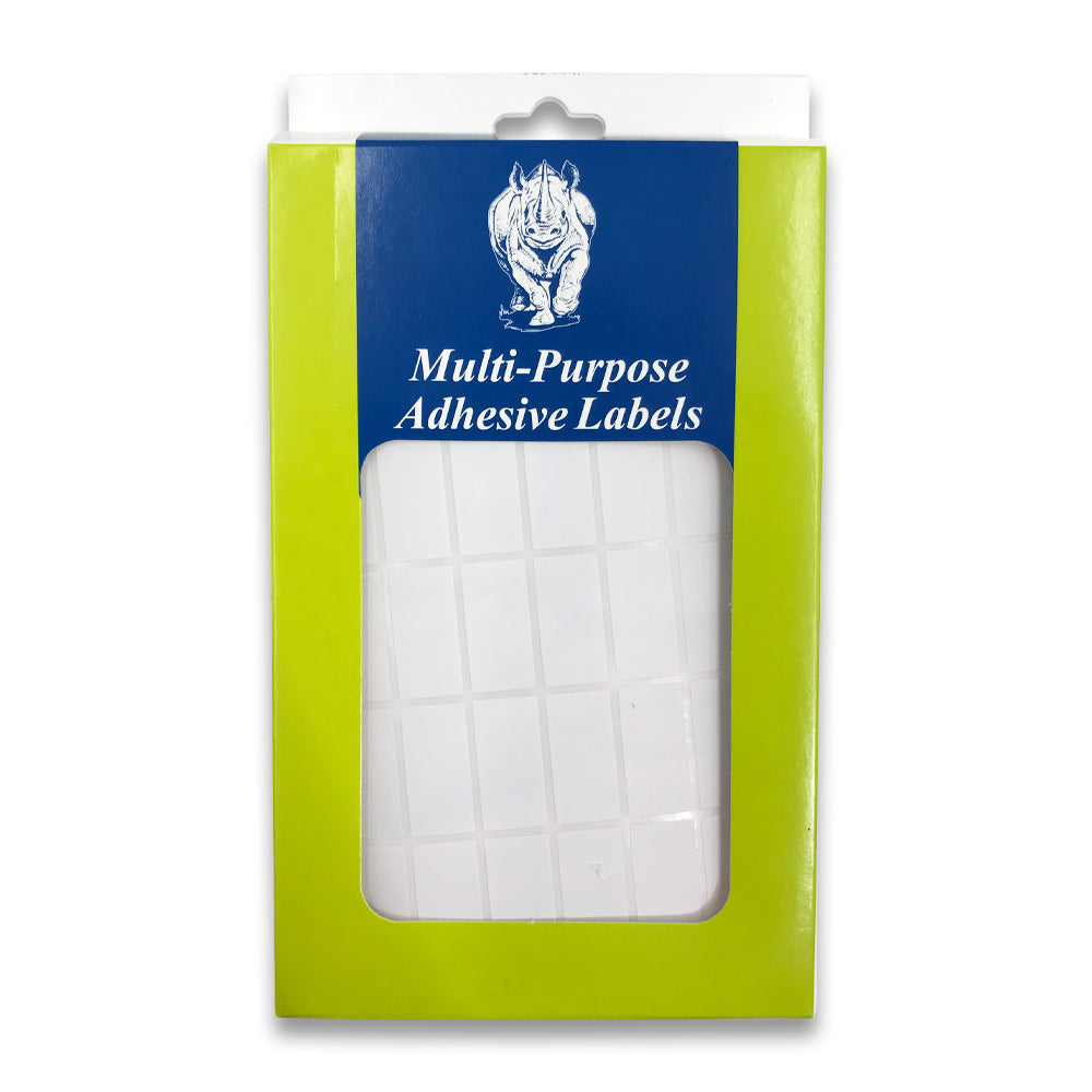 Pack of (1/2" x 1") Rectangular Self Adhesive Plain Label - 1000 Labels