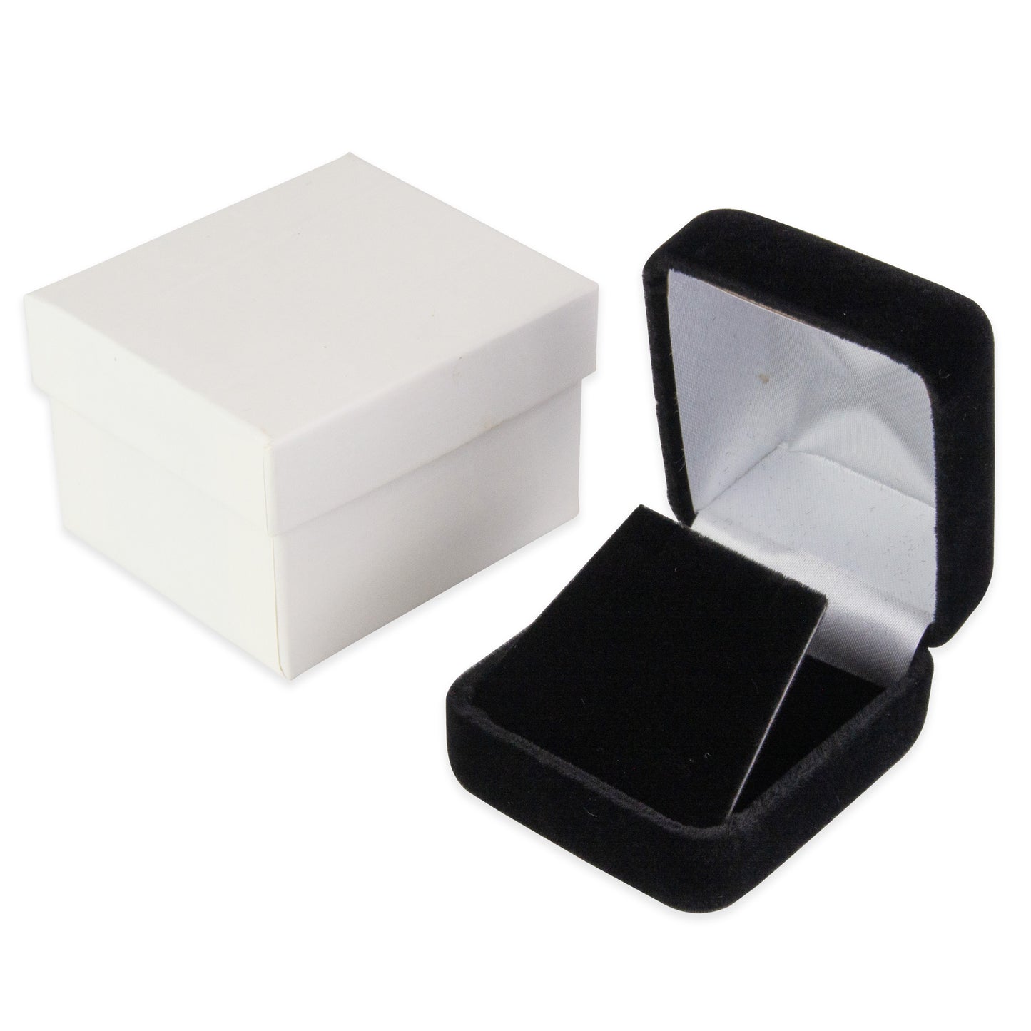 Classic Black Velvet Earring Jewelry Gift Box