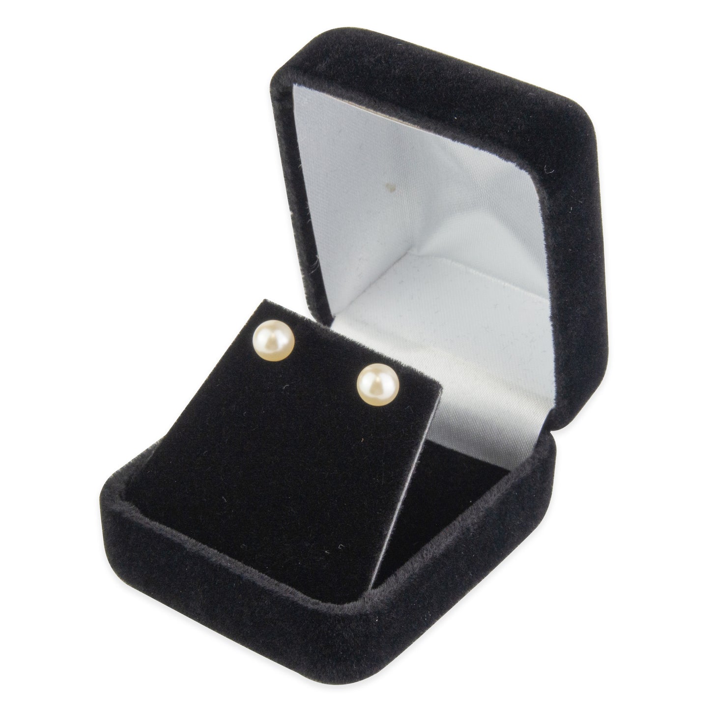 Classic Black Velvet Earring Jewelry Gift Box