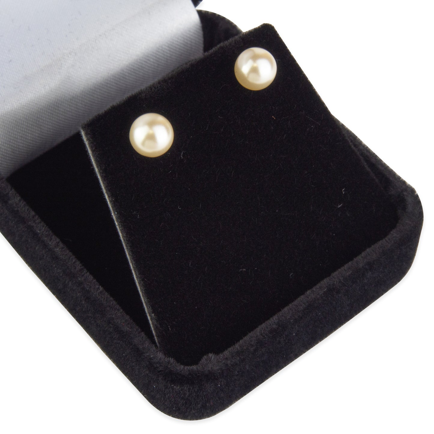 Classic Black Velvet Earring Jewelry Gift Box