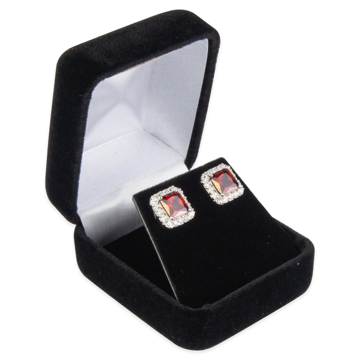 Classic Black Velvet Earring Jewelry Gift Box