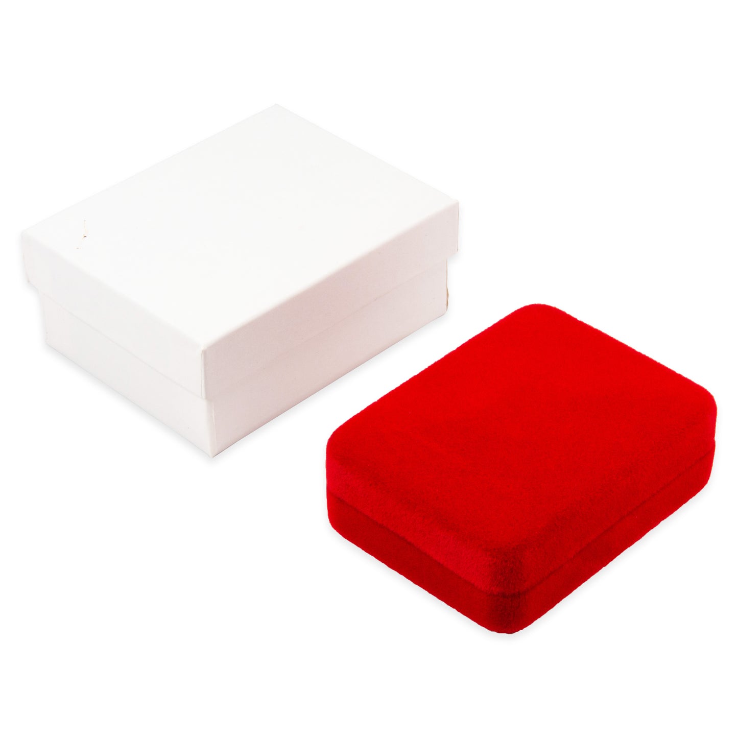 Classic Red Velvet Pendant/Earring (Flap)Jewelry Gift Box