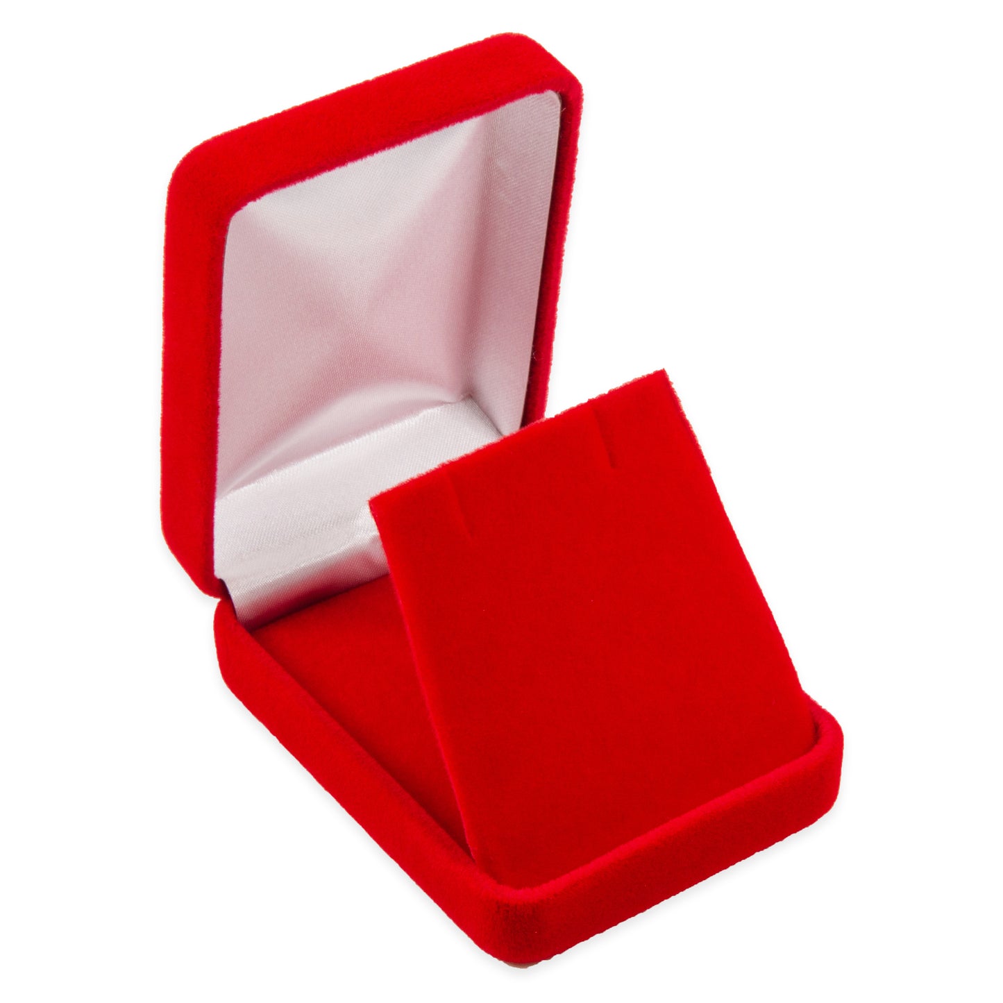 Classic Red Velvet Pendant/Earring (Flap)Jewelry Gift Box