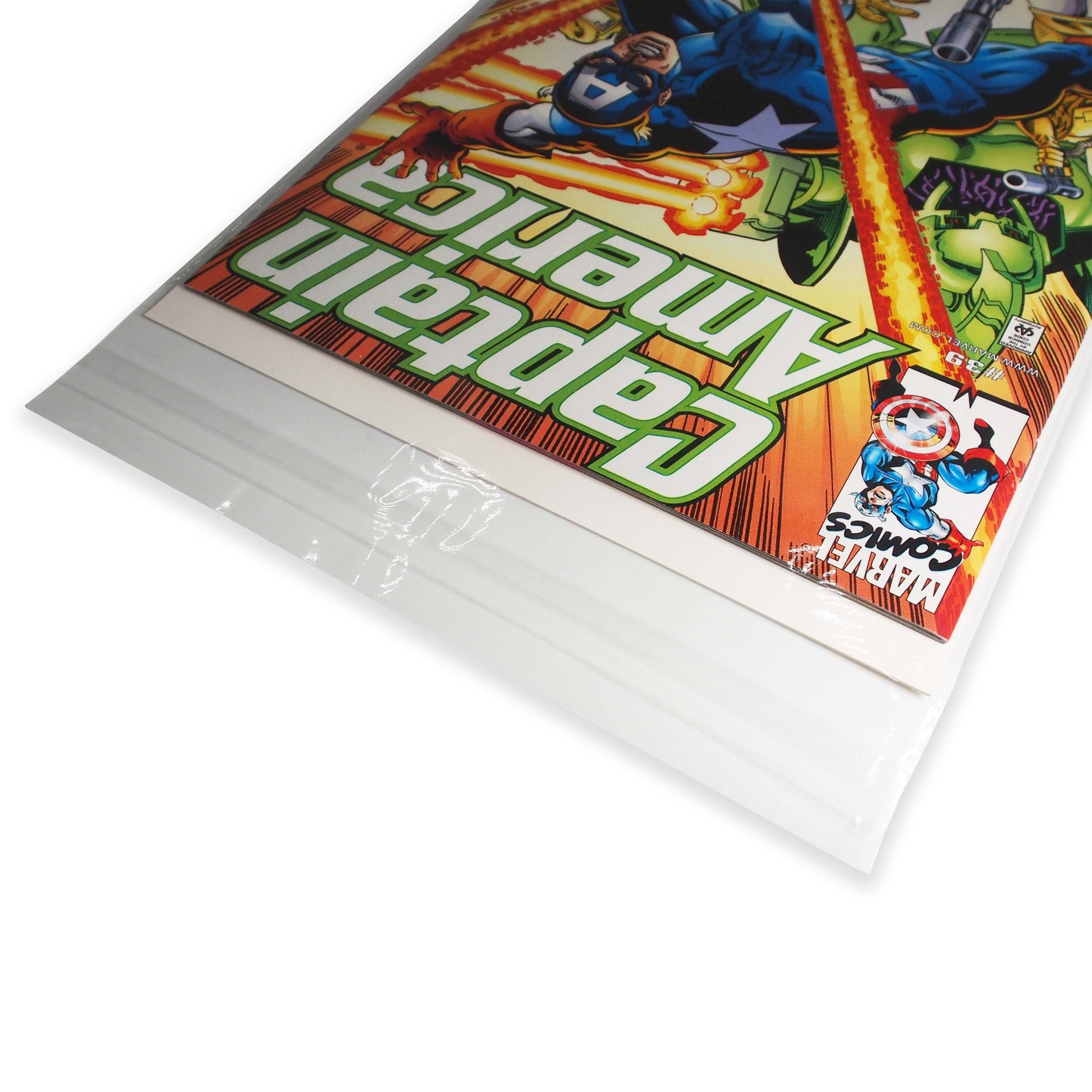 100 Qty Protective Comic Book Sleeves - Super Clear OPP Plastic Bags - 7.2" x 10.2"