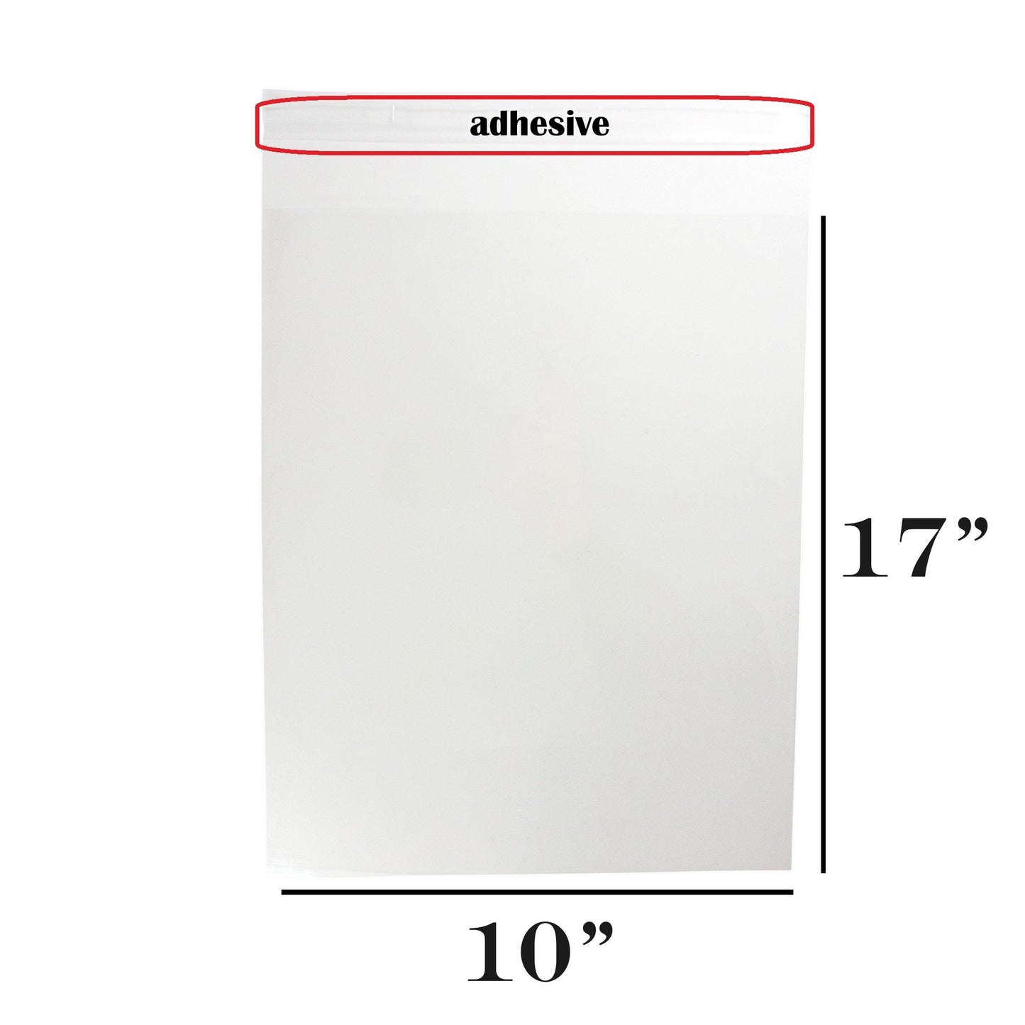 1.4-Mil Ultra Clear Self-Adhesive Re-Sealable OPP Packaging/Display Bags: for Merchandise/Handmade Jewelry/Cards/Crafts/Foods/Candles: High Clarity