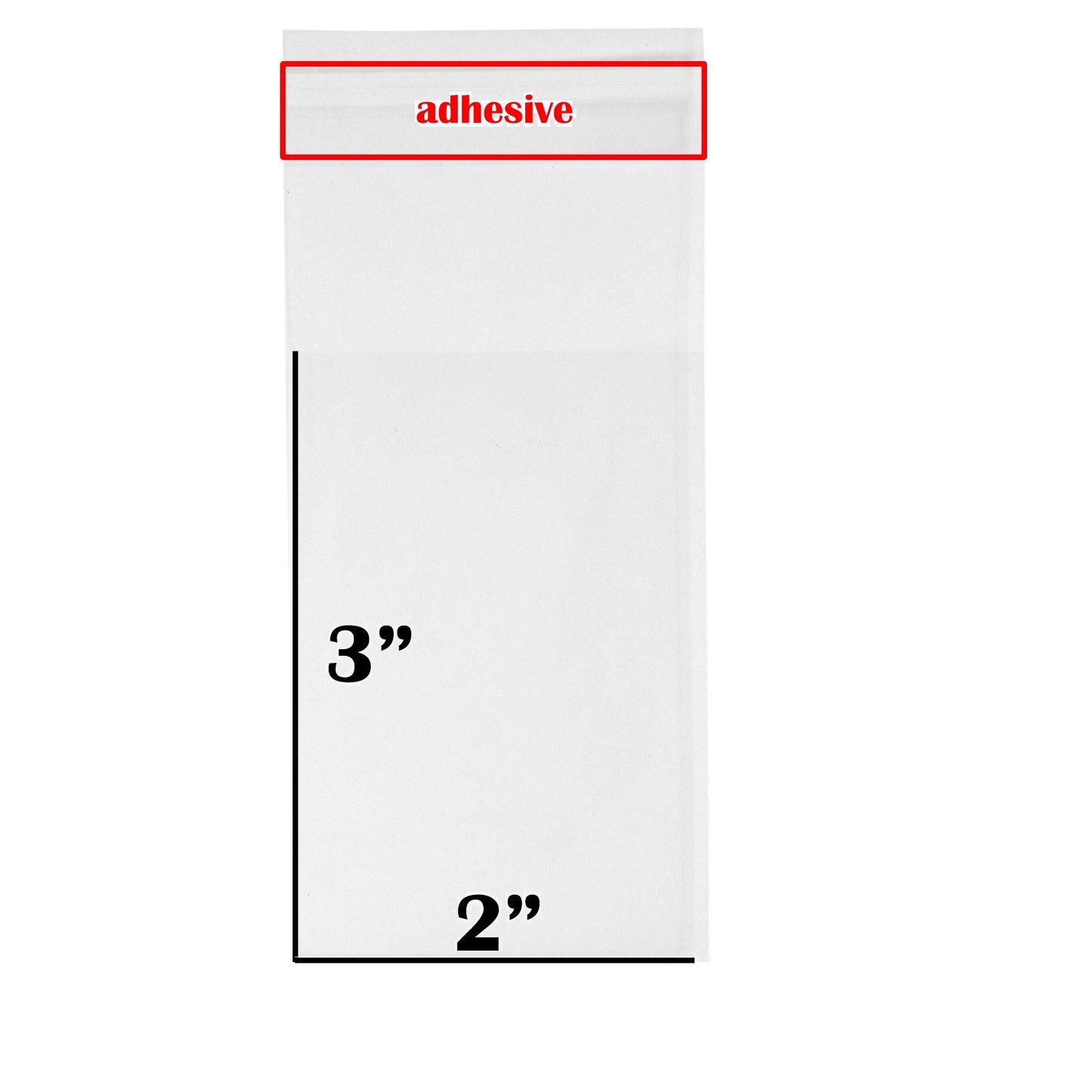 1.4-Mil Ultra Clear Self-Adhesive Re-Sealable OPP Packaging/Display Bags: for Merchandise/Handmade Jewelry/Cards/Crafts/Foods/Candles: High Clarity