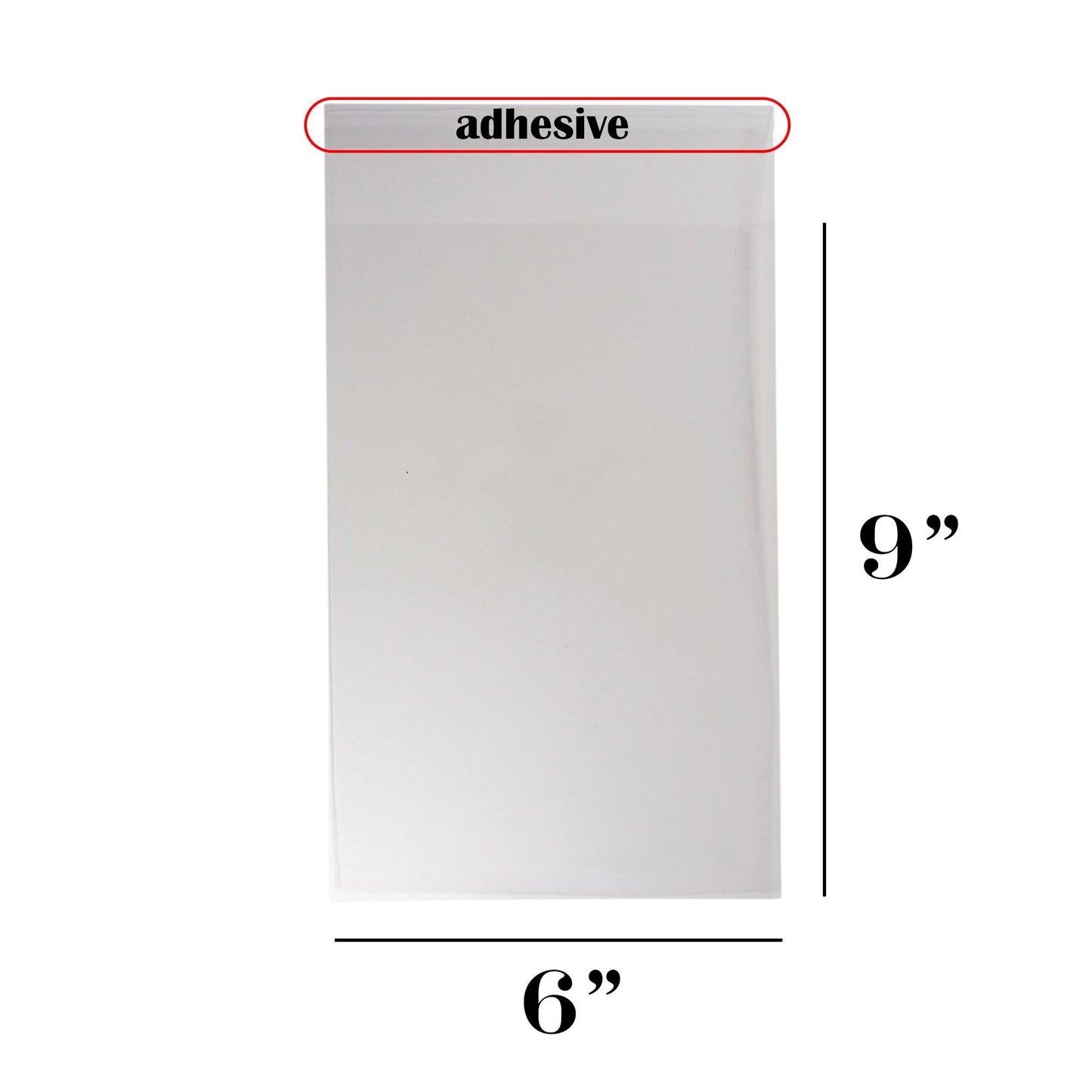 1.4-Mil Ultra Clear Self-Adhesive Re-Sealable OPP Packaging/Display Bags: for Merchandise/Handmade Jewelry/Cards/Crafts/Foods/Candles: High Clarity