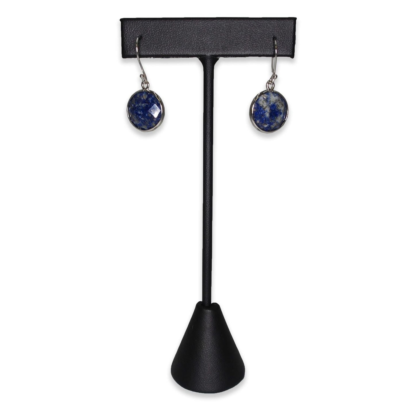 Black Leatherette Single Piece Earring T-Shape Display