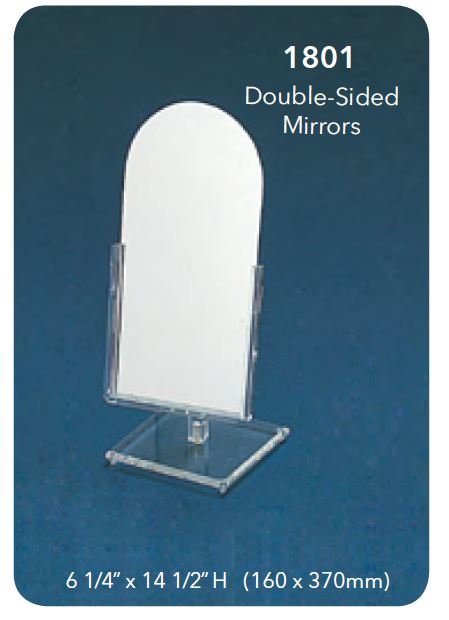 Springline Arch Mirror – 14.5” High – Crystal Clear Acrylic Frame