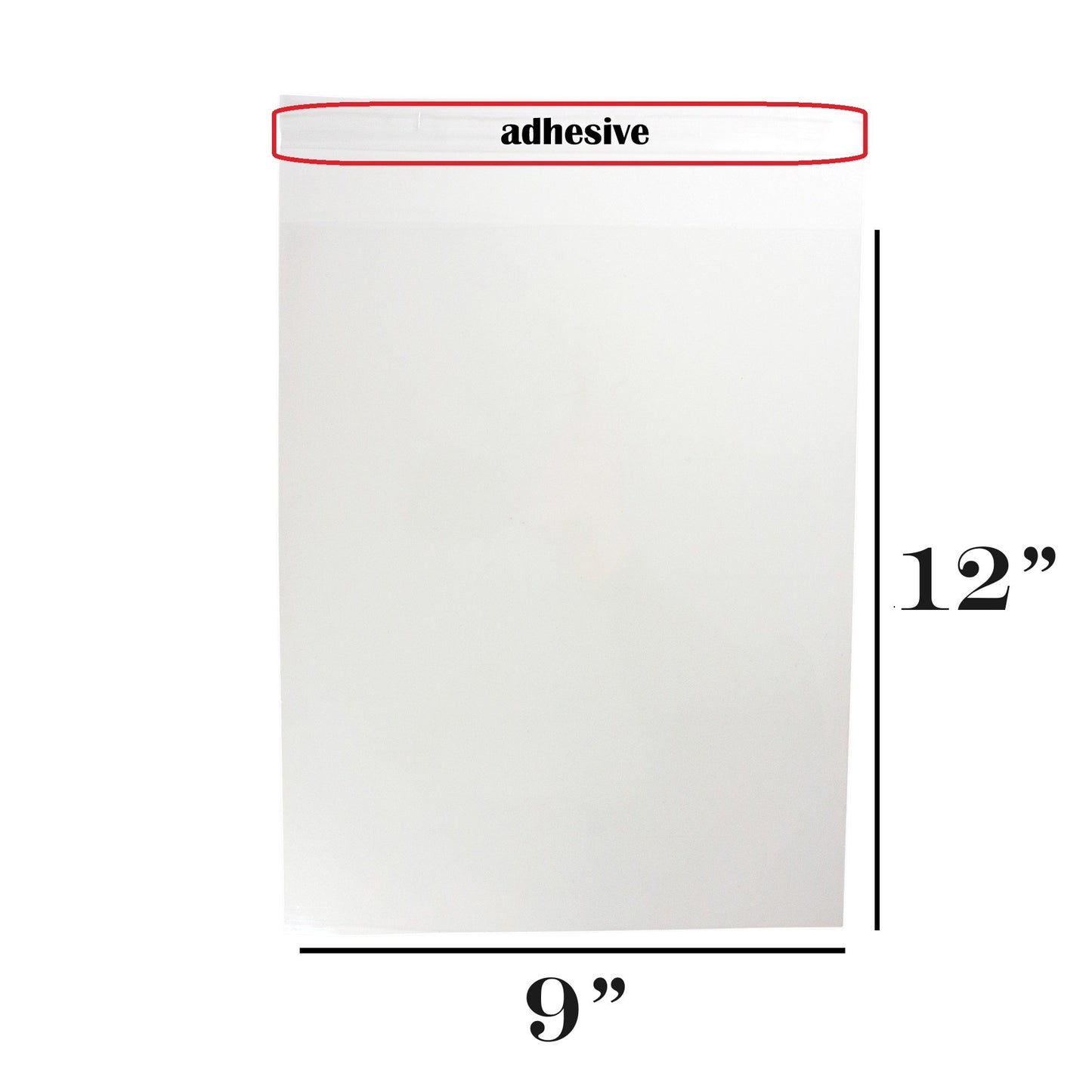 1.4-Mil Ultra Clear Self-Adhesive Re-Sealable OPP Packaging/Display Bags: for Merchandise/Handmade Jewelry/Cards/Crafts/Foods/Candles: High Clarity