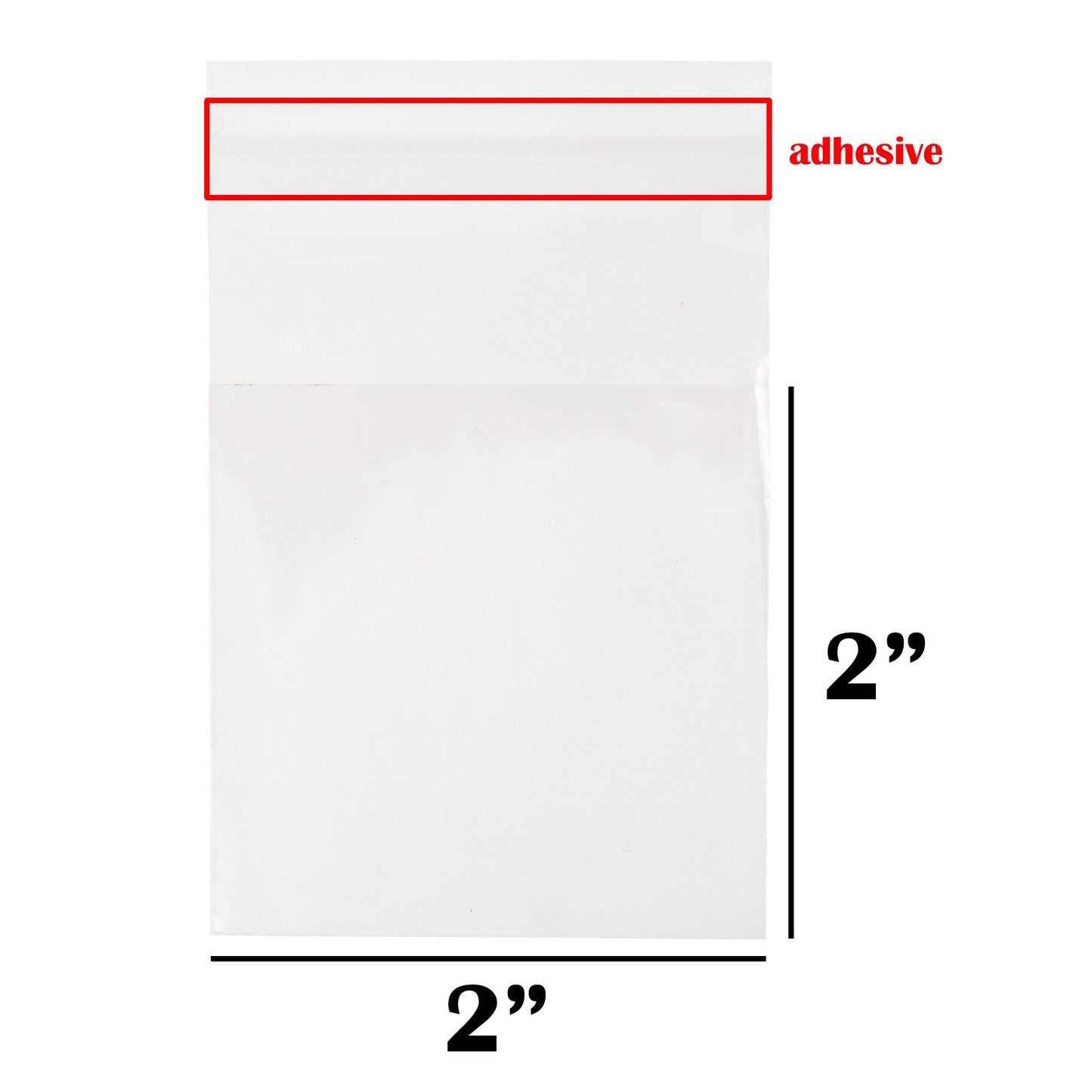 1.4-Mil Ultra Clear Self-Adhesive Re-Sealable OPP Packaging/Display Bags: for Merchandise/Handmade Jewelry/Cards/Crafts/Foods/Candles: High Clarity