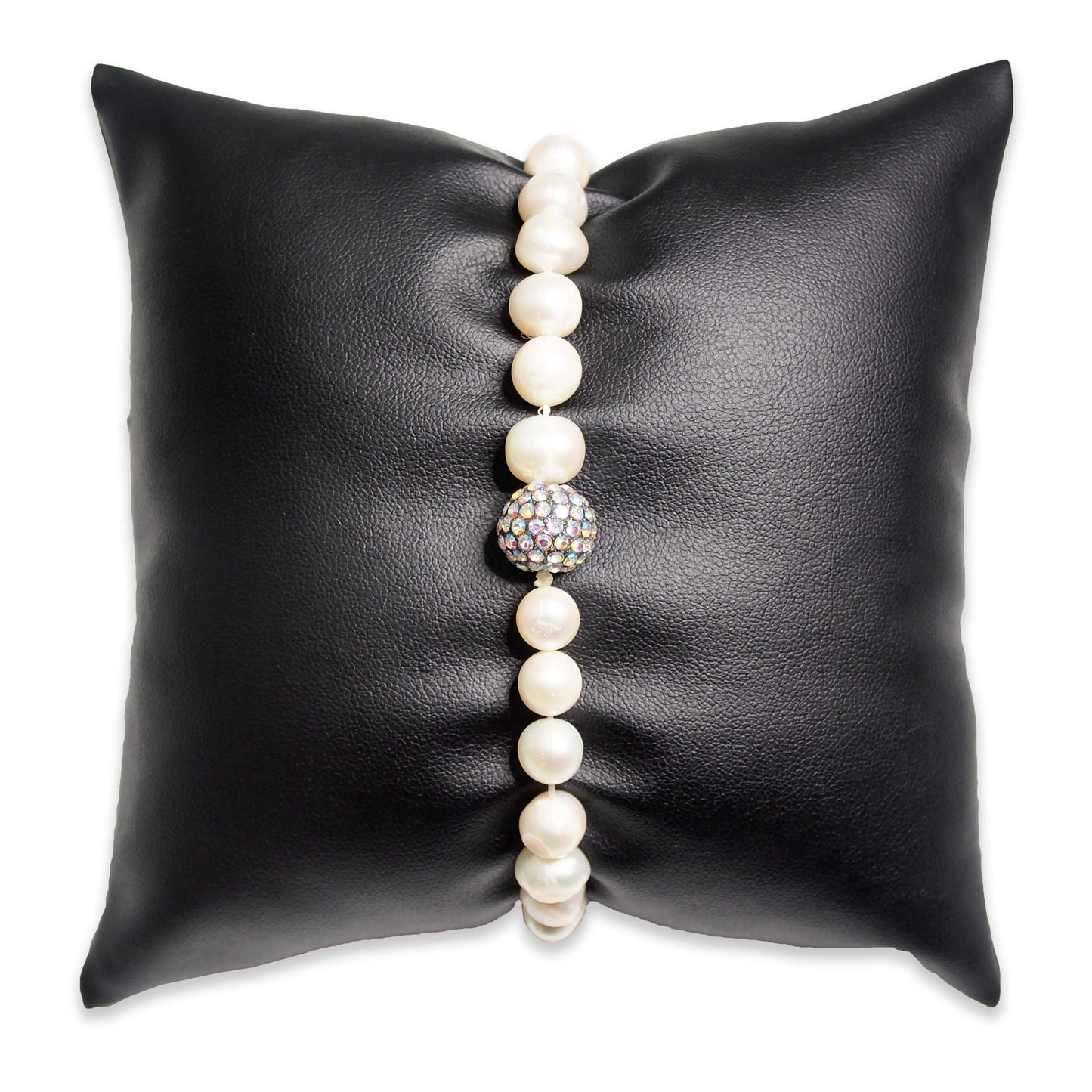5" Black Leatherette Pillow Displays