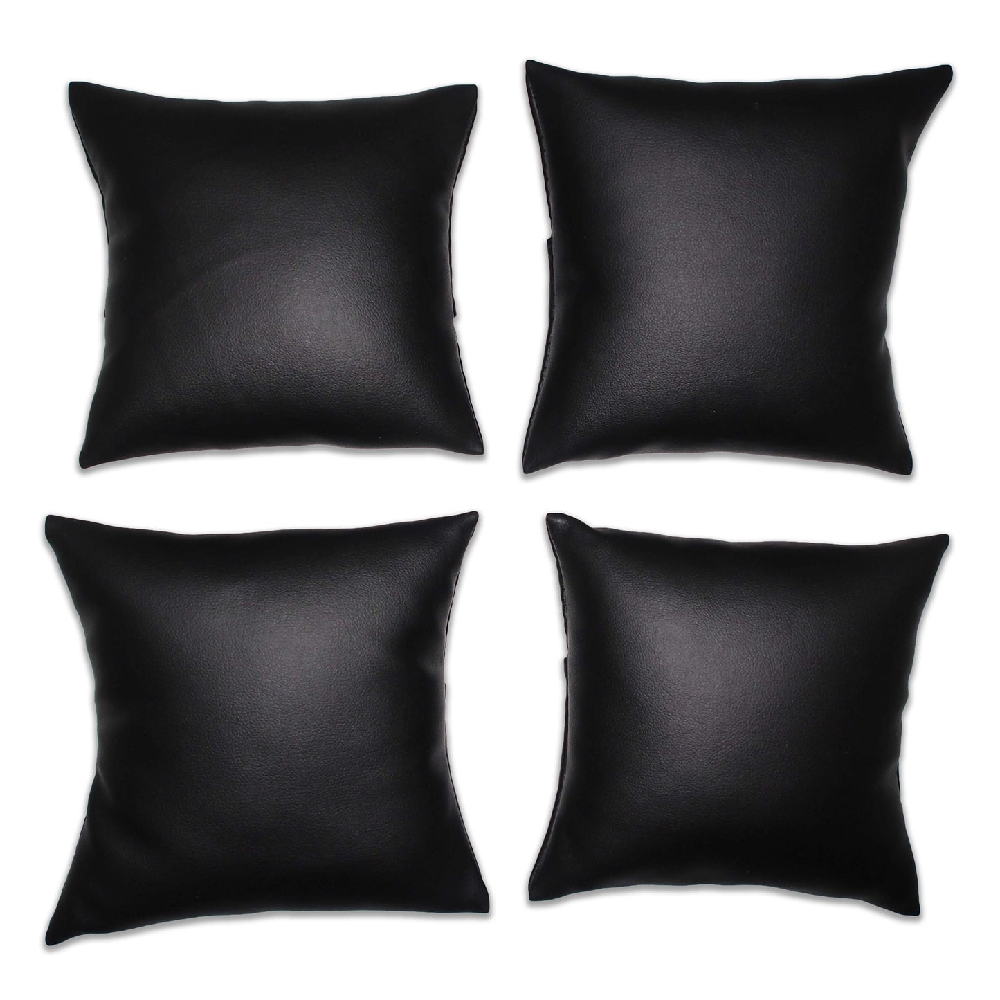 4" Black Leatherette Pillow Displays