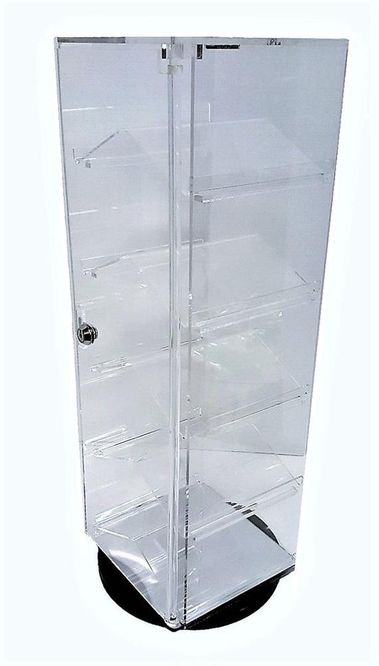 5 Removable slanted shelf acrylic case