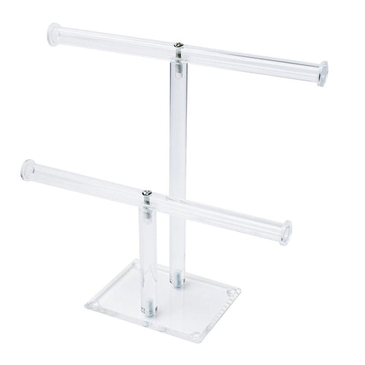 Acrylic Double T Bar Display Stand