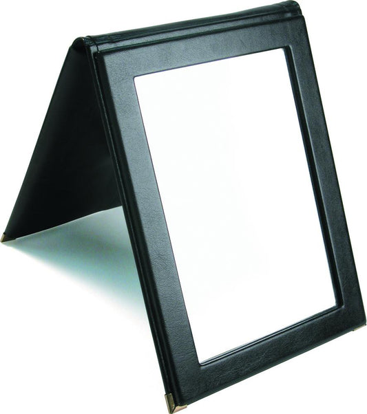 Portable Black Snap Folding Mirror