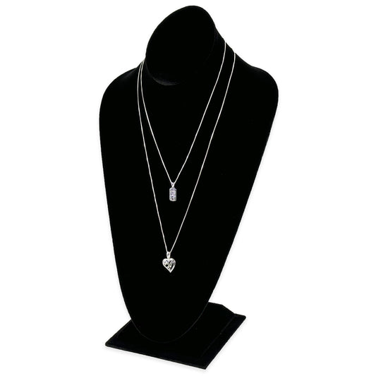 Oval top with slim base, necklace display bust