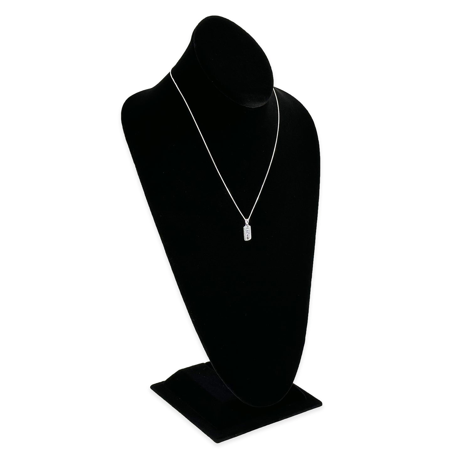 Oval top with slim base, necklace display bust