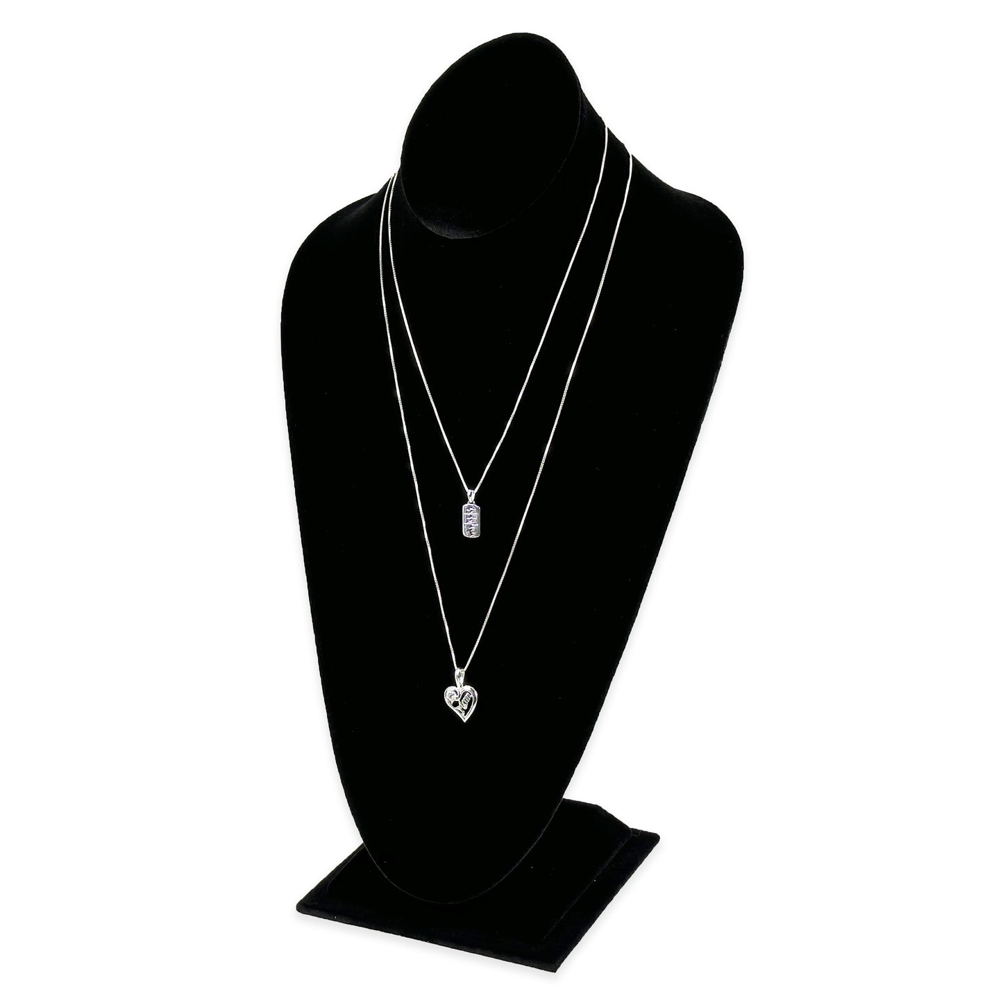 Oval top with slim base, necklace display bust