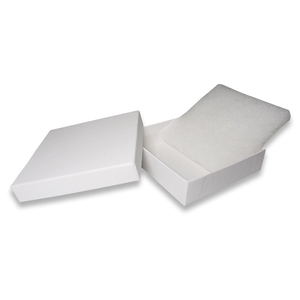 Matte White Cotton Filled Boxes