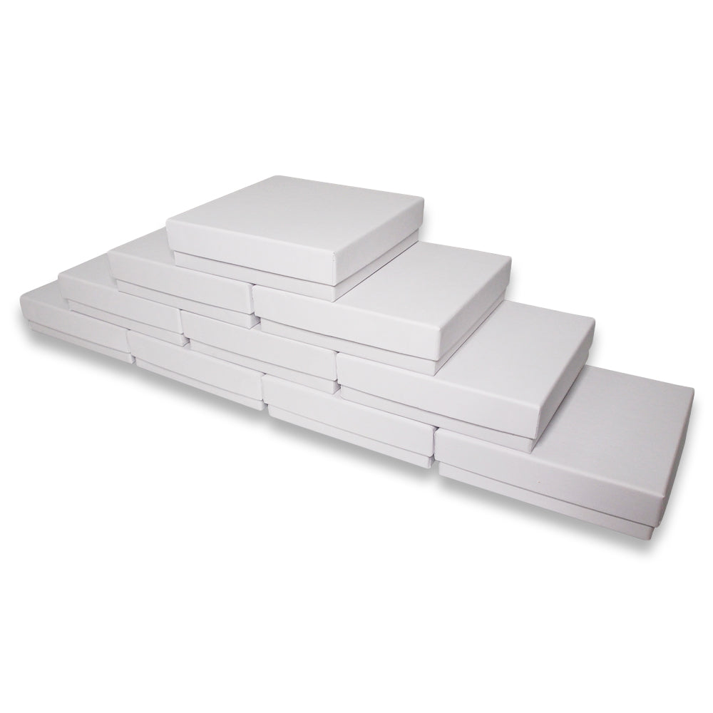 Matte White Cotton Filled Boxes