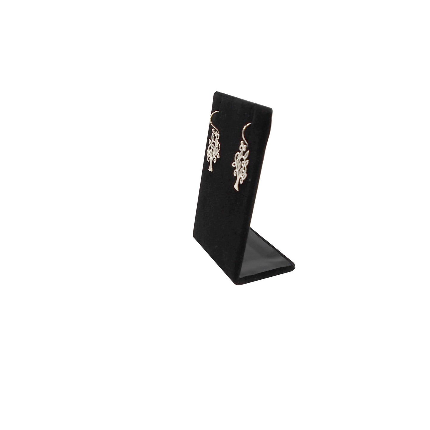 Black Single Rectangular Earring Display