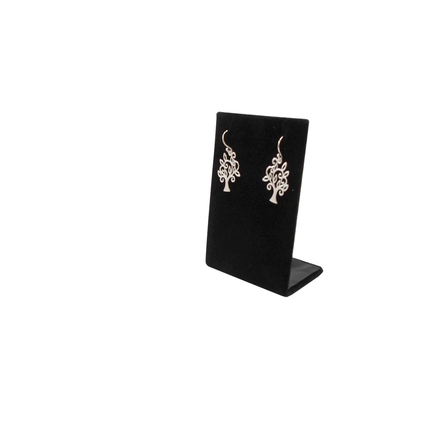 Black Single Rectangular Earring Display