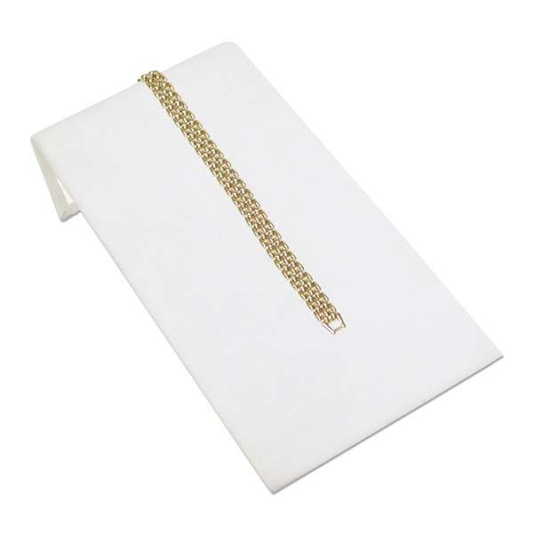 White Leatherette 4 3/4" Wide Bracelet Ramp