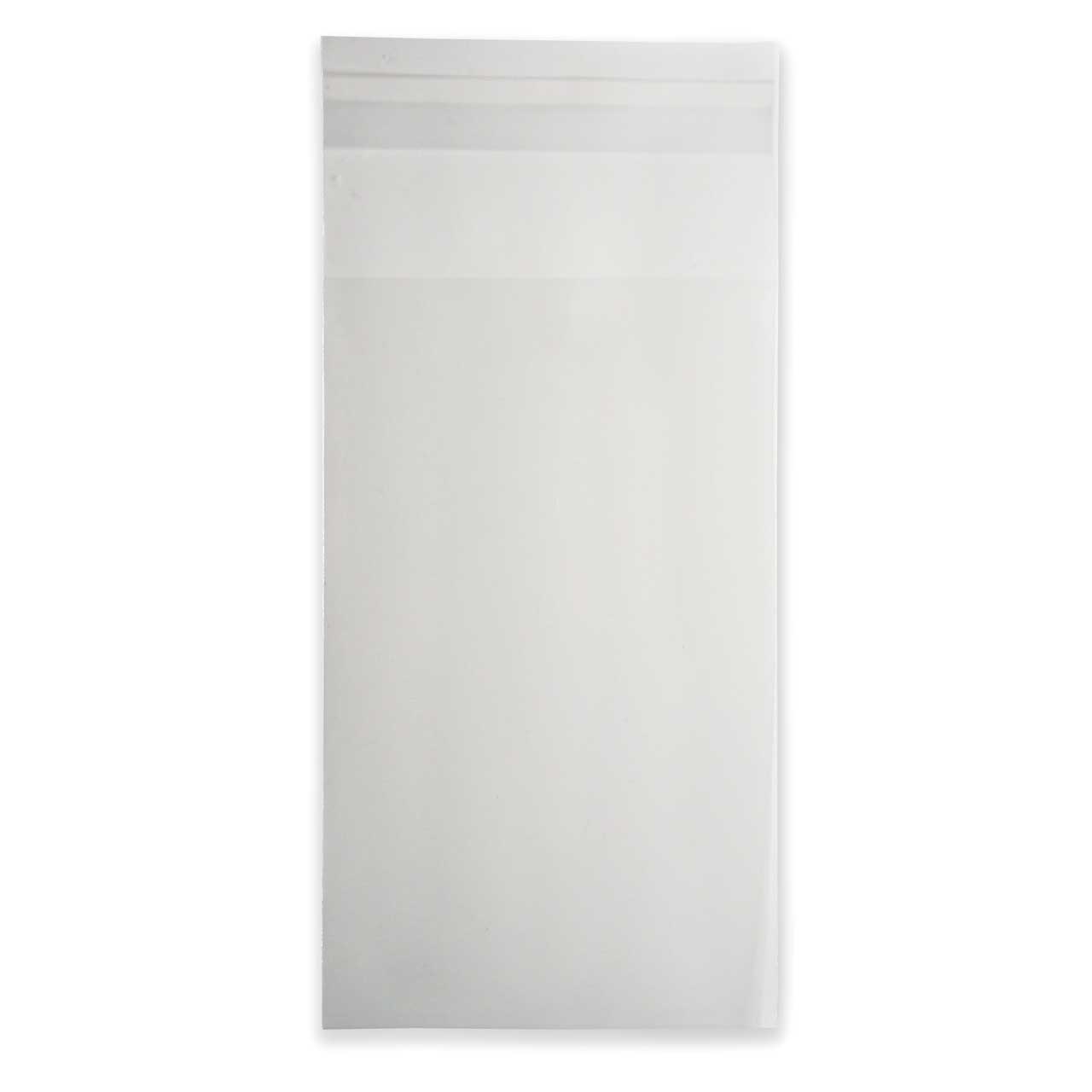 2 Mil Thick Ultra Clear Self Adhesive Resealable Clear Plastic Cellophane Poly Bag (100 Bags) -Multiple Sizes Available