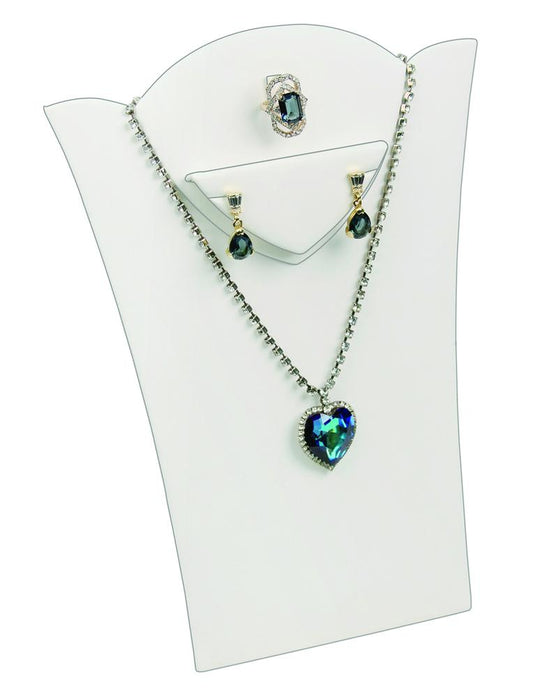 White 11 3/8"H Necklace Display with Easel