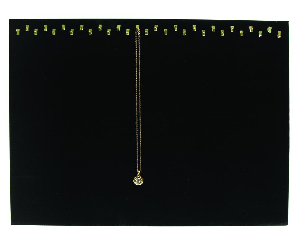 29 Hooks Black Necklace Display Easel Stand