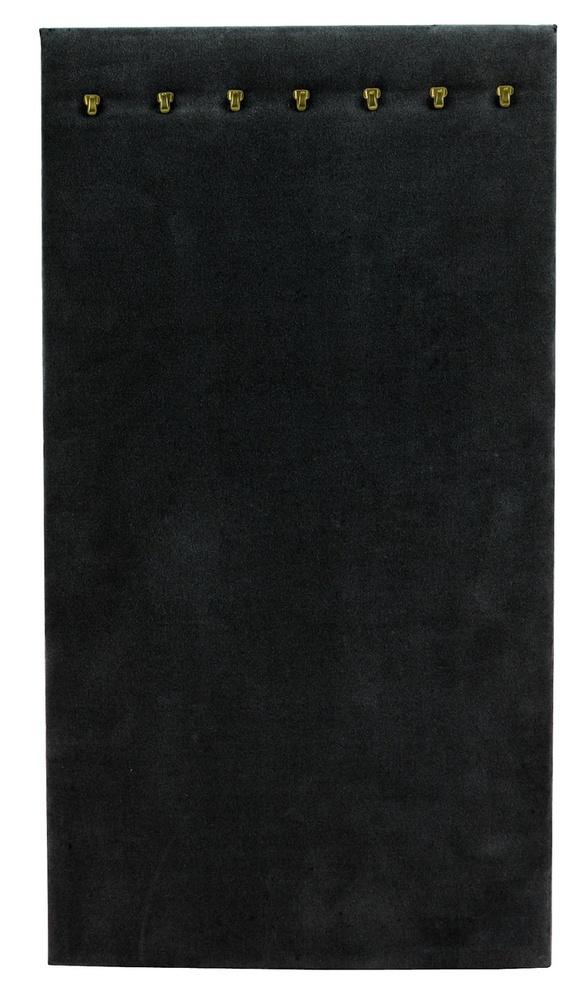7 Hook Black Velvet Necklace Easel Stand