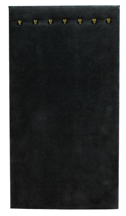 7 Hook Black Velvet Necklace Easel Stand
