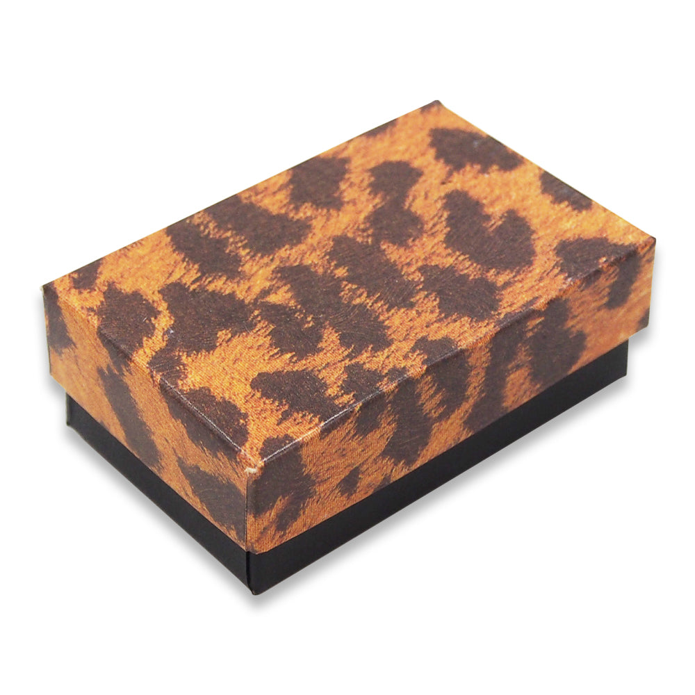 Leopard Print Cotton Filled Boxes - (10 Boxes/Pack) - 7 Sizes Available!