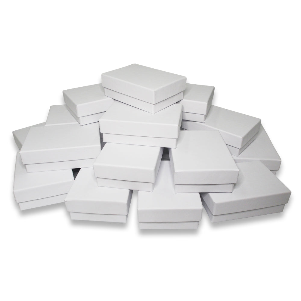 Matte White Cotton Filled Boxes