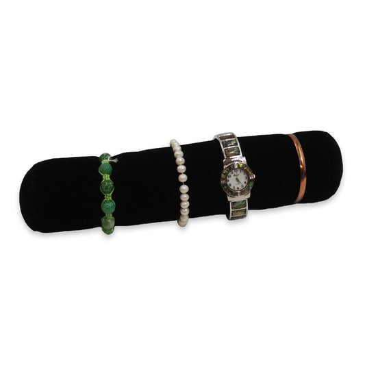 Black Velvet Bangle/Watch Foam Jewelry Roll