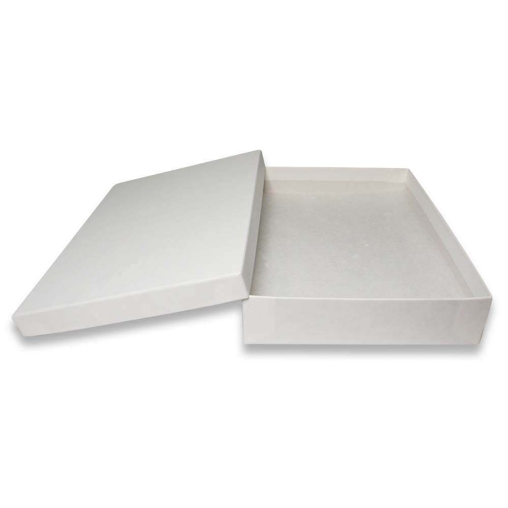 Matte White Cotton Filled Boxes