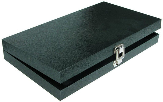 Large Solid Top Lid with Metal Claps Display Tray - 14 3/4" x 8 1/4" x 2 1/8"H