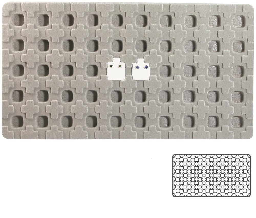 Grey Flocked Compartment Tray Inserts