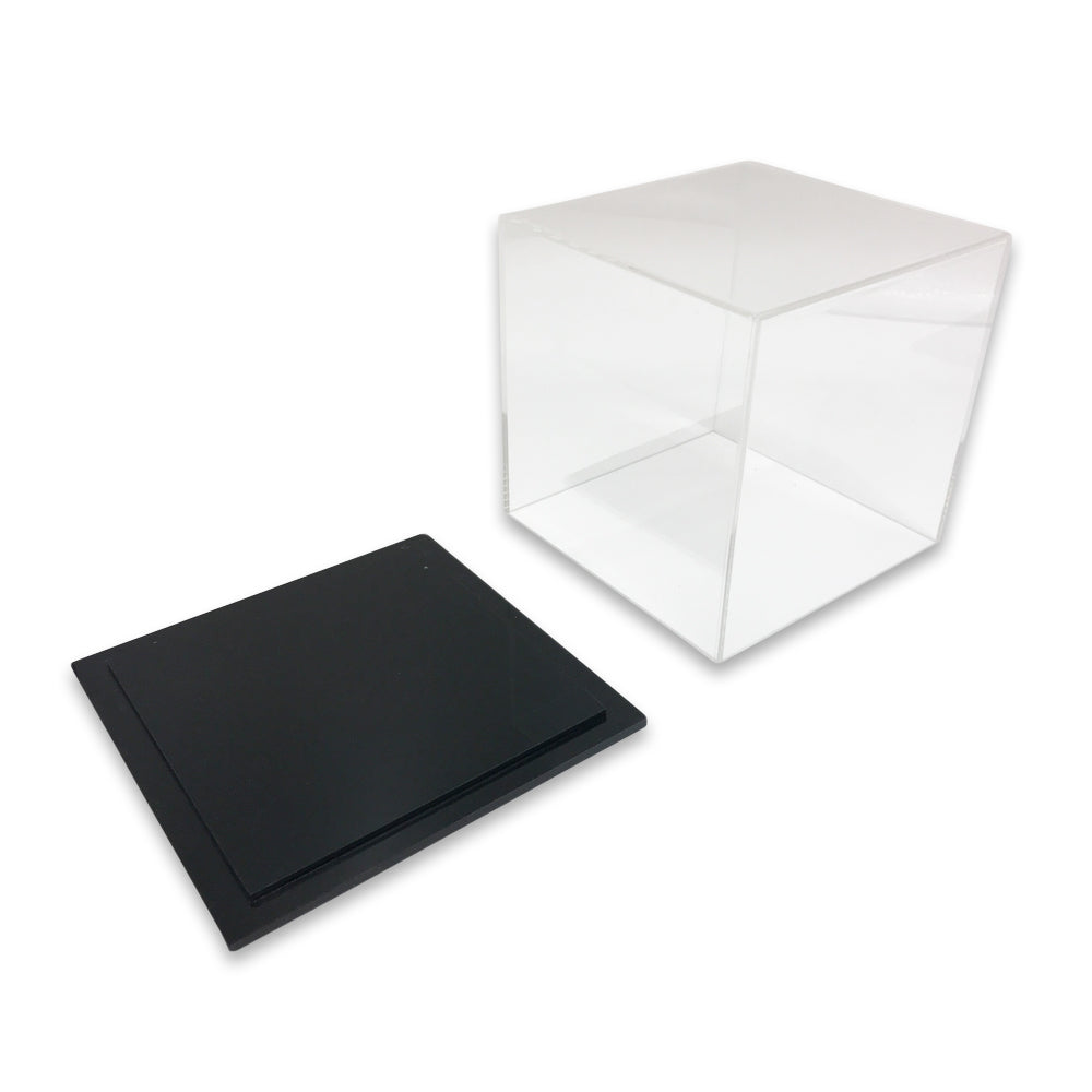 Display Cube Cover with black base