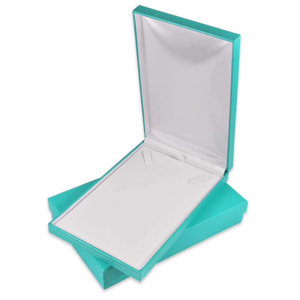Empty Classic Robin's Egg Blue Necklace Gift Box