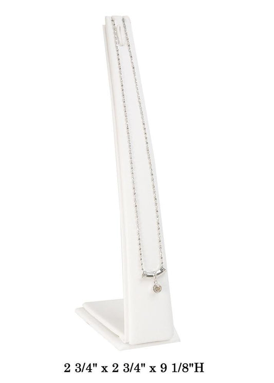 White Slim & Tall Necklace Display